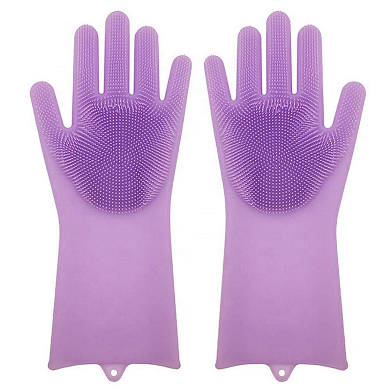Silicone Dishwashing Gloves Reusable Cleaning Gloves for Kitchen