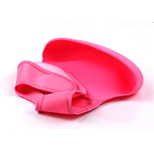 Waterproof Silicone Roll Up Bib with Comfort-Fit Fabric Neck