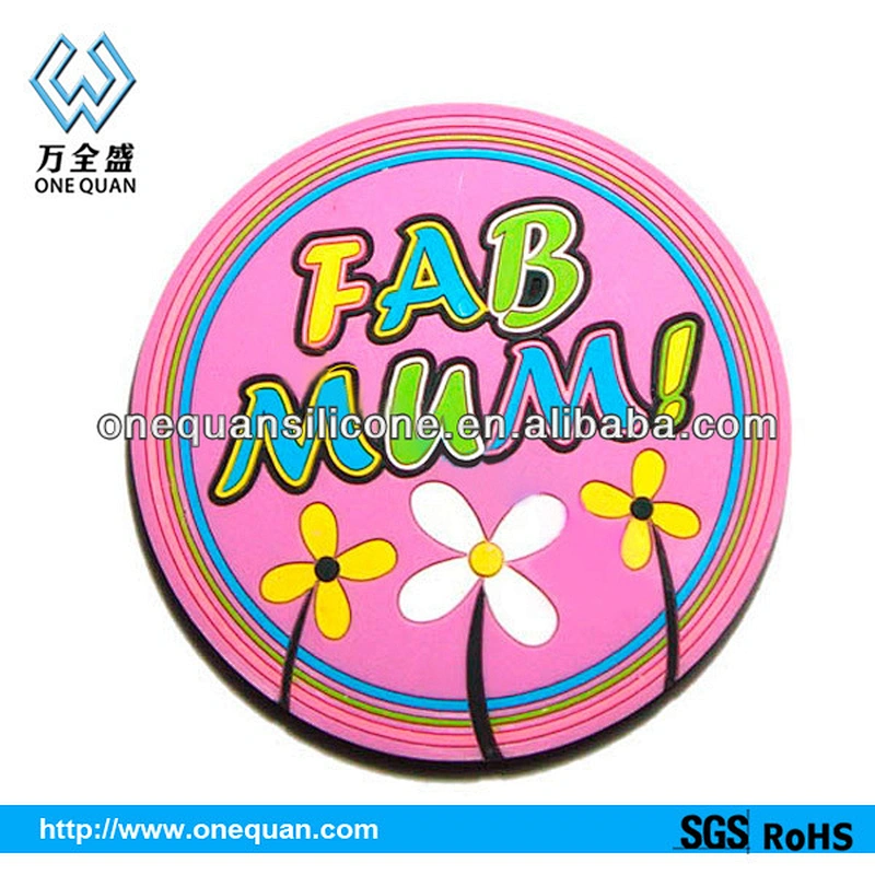 2019 Fashion lovely animals silicone cup mat for promotion