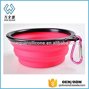 Silicone Pet Expandable / Collapsible Bowl Dog Cat Travel Feeding Food Dishes Feeder