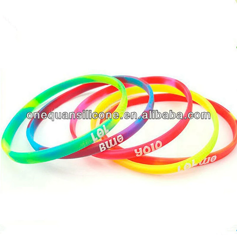 sports team silicone wristband diamond tennis bracelet
