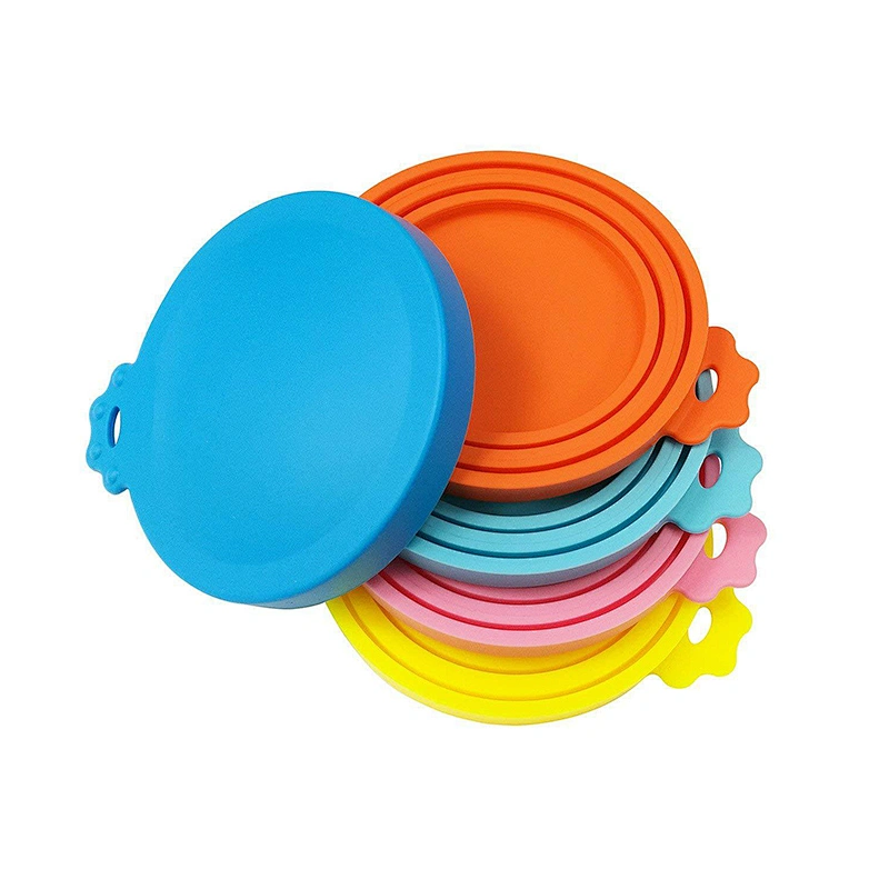 Can Cover Lids Universal Silicone Food Can Lids 1 Fit 3 Standard Size for Canned Goods and Pet Dogs Cats Food Storage BPA Free