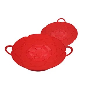 New Design Anti-Splash Silicone Cover Spill Stopper Pot Lid for Cookware Parts