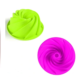 Custom 23cm Fancy Baking Round Pan Ultra Quality Silicone Cake Molds Concrete