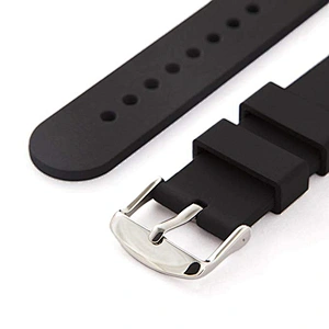 Wearable Elastic Smart Watch Rubber Strap with Metal Clasps Custom Bands