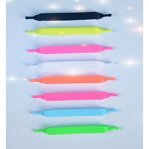 2019 Hot Sale Colorful no tie Outdoor Sports Children Silicone Shoelace