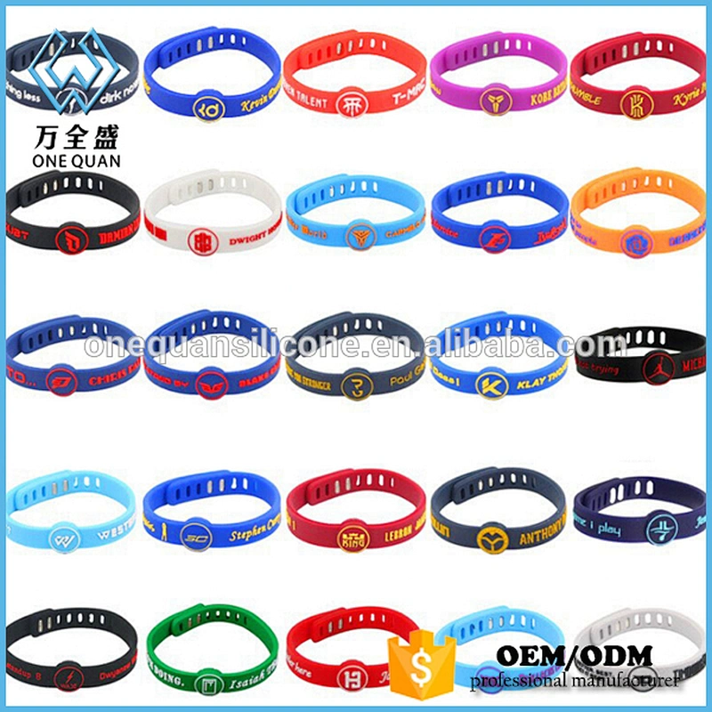 Fashion custom logo/color Silicone Bracelet