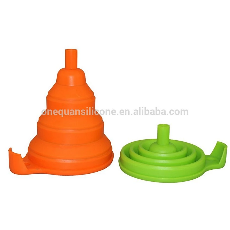 Promotional sale gift Silicone Collapsible Funnel cooking tools