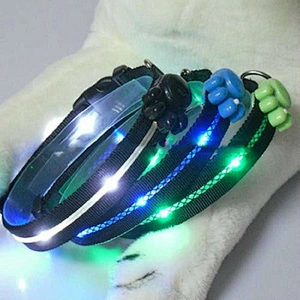 flashing LED pet collar dog trainer collar