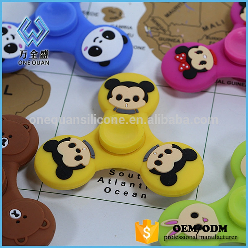 Hand Spinner Fidget Toys Soft Silicone Rubber Finger Gyro For Autism Finger Spinner Anxiety Stress Relief Toy Focus With Brake