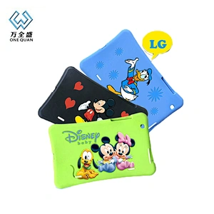 Hot Sale Cartoon Tablet PC Silicone Case Custom Logo Silicone Rubber Tablet Case