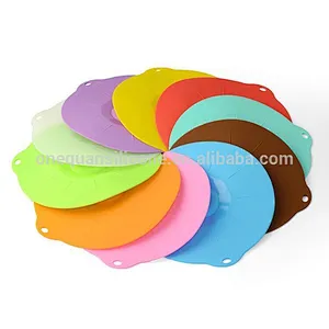 Silicone Lids 6, 8, 10, 12 inch Suction Lids for your Bowls, Cups, Pots, Pans and Skillets.Microwave and Food Safe Covers