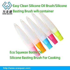 Custom Silicone Oil Baking Brush/bottle Cleaning Brush