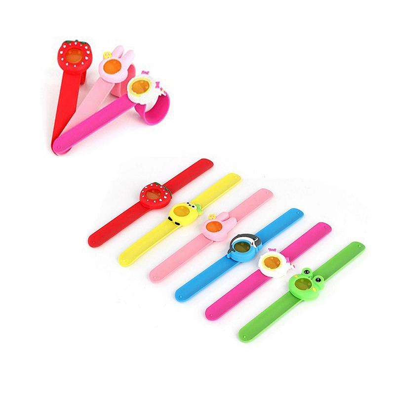 Hot Sale Kids 100% Natural Silicone Mosquito Repellent Slap Bracelet