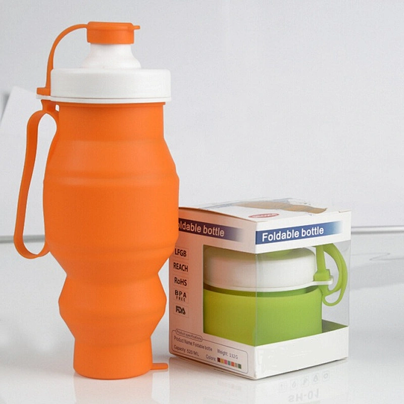 Collapsible Water Bottle   Folding Silicone Drink Water Bottle Cup Kettle Outdoor Sport Bottle