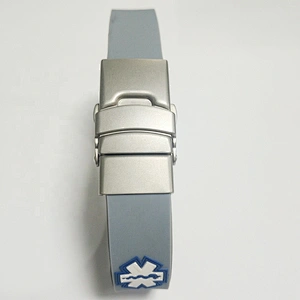 Amazon Medical identification QR code brace silicone Clasp energy bracelet health medical wristband