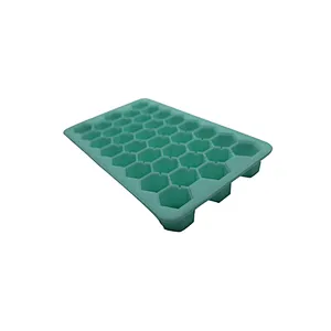 37 lattice ice mold silica gel with cover to make ice box ice mold customized