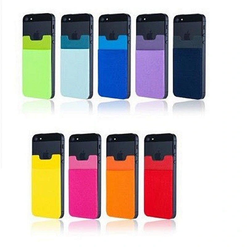 New 3M sticky silicone cell phone back pouch card holder wallet business card Bag