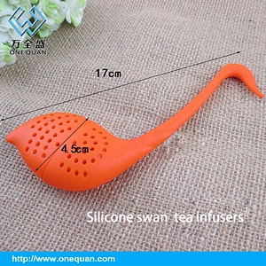 Smart Kitchen tea Tools/Beautiful swan Shape Silicone Tea Infuser