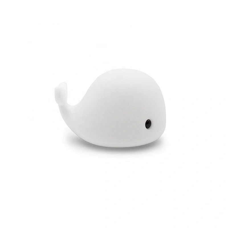 Whale Shape 7 Colors Emergency Light Rechargeable Night Baby Lamp