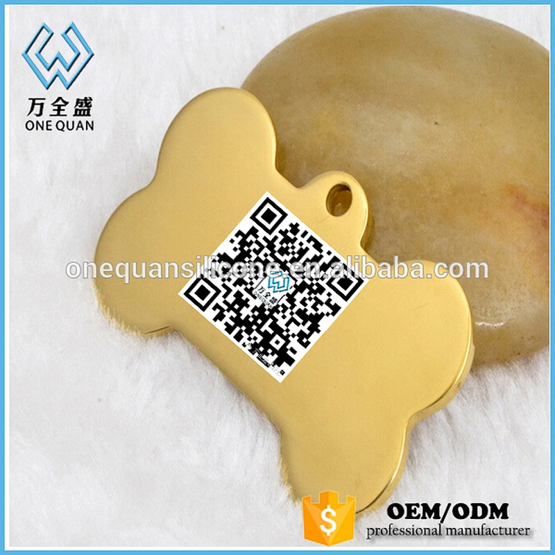 Customized Cheap Durable QR Code Pet Tag