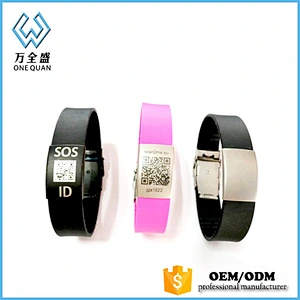 Fashion Alert Women Bracelet Custom Slider ID Bracelet