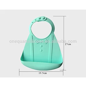 Wholesales washable silicone baby care kids feeding bib