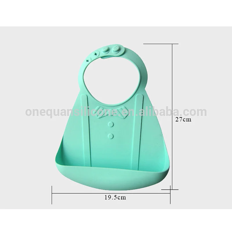 Wholesales washable silicone baby care kids feeding bib