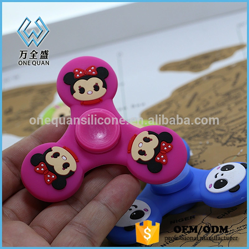 Hand Spinner Fidget Toys Soft Silicone Rubber Finger Gyro For Autism Finger Spinner Anxiety Stress Relief Toy Focus With Brake