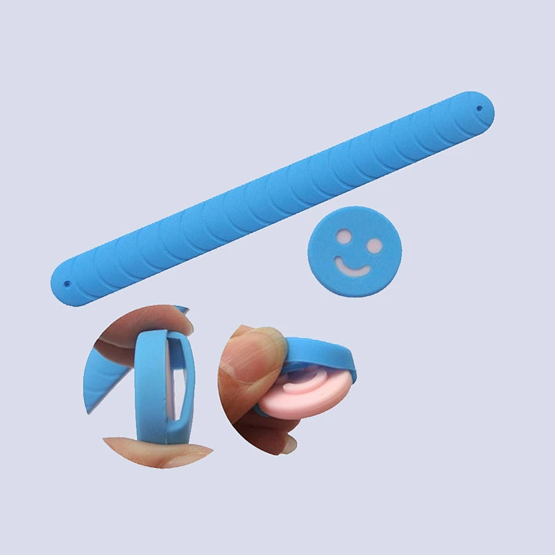 Hot Sale Kids 100% Natural Silicone Mosquito Repellent Slap Bracelet
