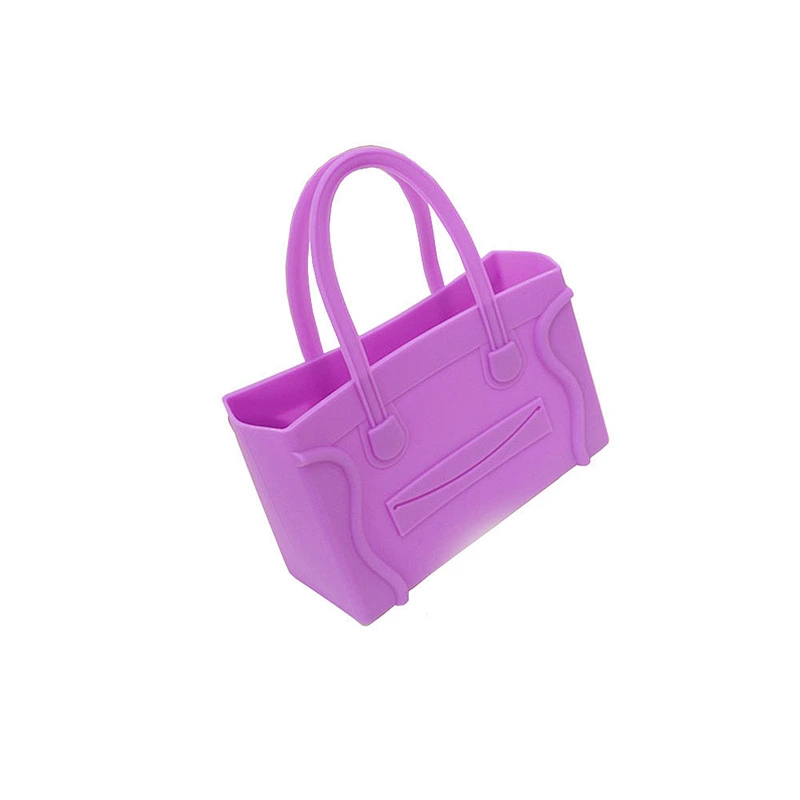 Fashion Lady Silicone Hand Bag Candy Color Tote Bag