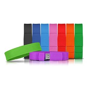 qr code USB silicone bracelet with custom logo