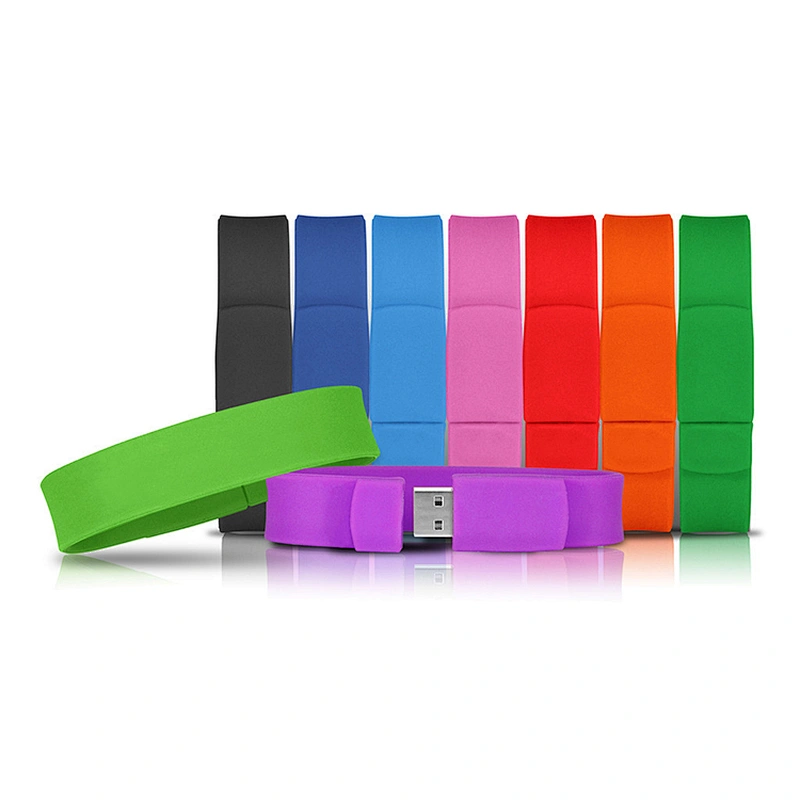 qr code USB silicone bracelet with custom logo