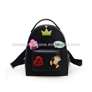 Sweet Spring Water Cute Cartoon Cute Silicone Backpack Travel Outdoor Rucksack School Bags for Girls