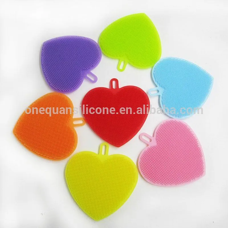 Silicone Sponges, Food-Grade Antibacterial Silicone Dishwashing Scrubber, Multipurpose Brush for Kitchen Wash Pot Pan Dish Bowl