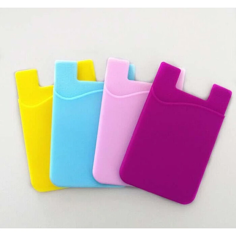 New 3M sticky silicone cell phone back pouch card holder wallet business card Bag