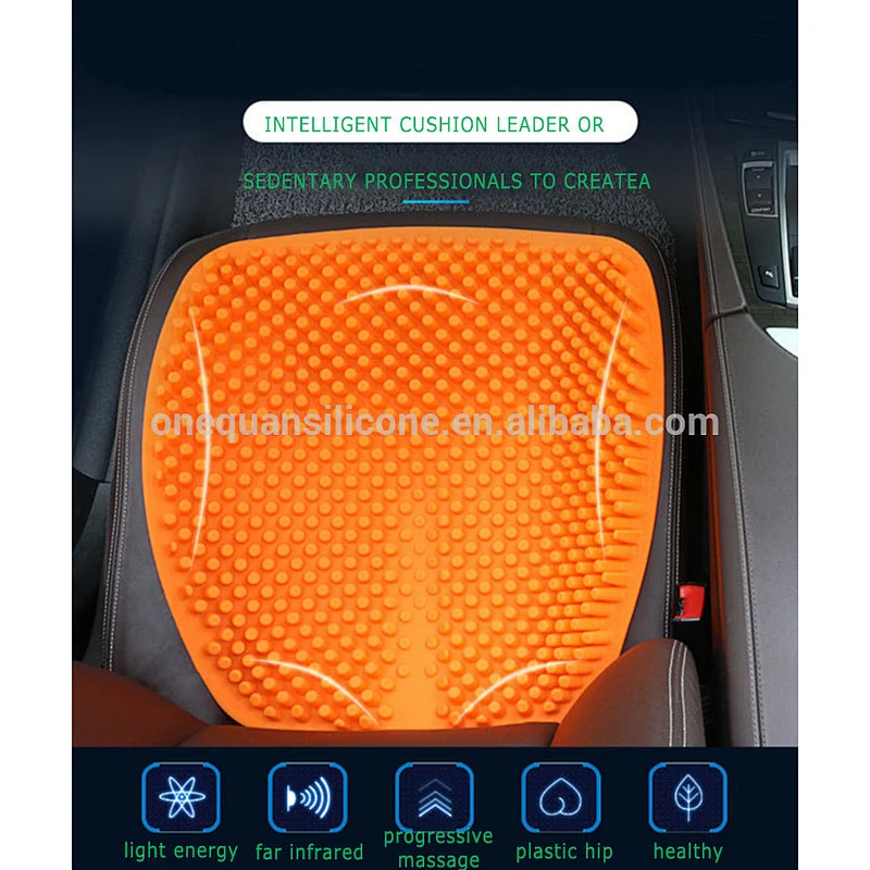 2019 Hottest Cooling Car Driver Seat Cushion Memory FDA Silicone Adult Car Driver Seat Cushion