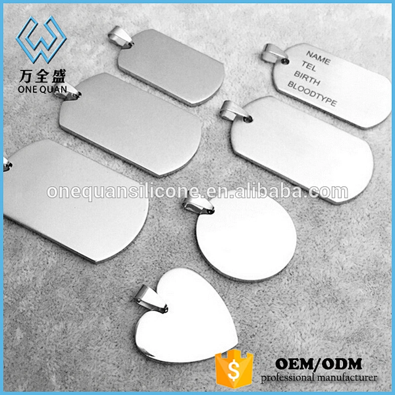 Cheap Wholesale Custom Logo Metal Nameplate / Stainless Steel Tag