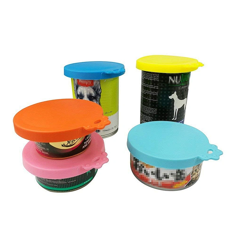 Pack Pet Food Can Cover Universal Silicone Cat Dog Food Can Lids 1 Fit 3 Standard Size BPA Free and Dishwasher