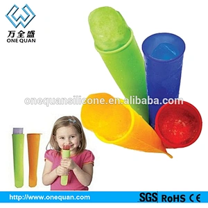 Food grade BPA Free Dishwasher Safe Silicone Molds For Popsicle