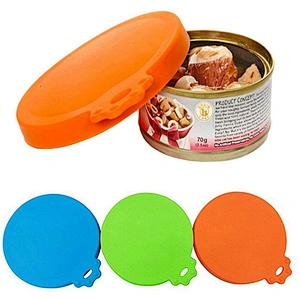 Pack Pet Food Can Cover Universal Silicone Cat Dog Food Can Lids 1 Fit 3 Standard Size BPA Free and Dishwasher