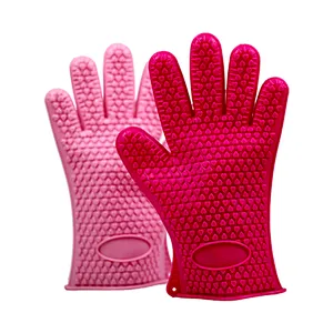 Fancy Oven Silicone Heat Resistant Gloves Heat and Water Resistant Gloves