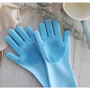 Silicone Dishwashing Gloves Reusable Cleaning Gloves for Kitchen