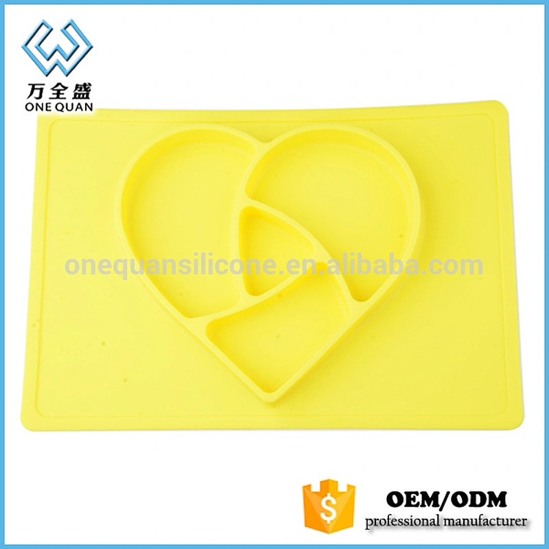 Silicone suction Non-toxic silicone baby placemat plate silicone placemat for kids