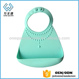 FDA LFGB High Quality Silicone Best Fancy Baby Bib Waterproof Silicone Bib