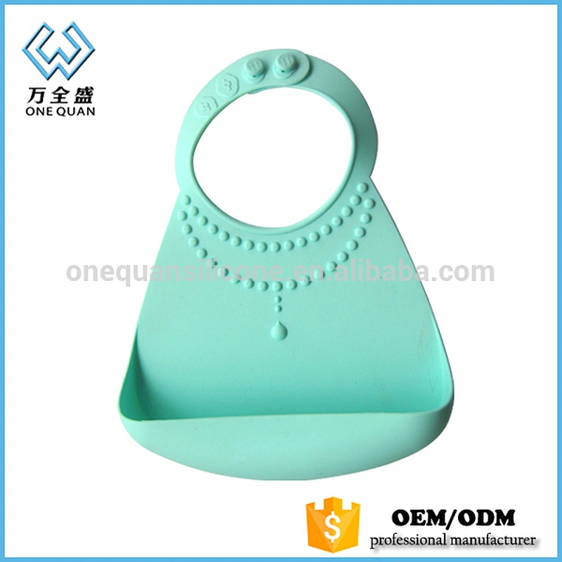 FDA LFGB High Quality Silicone Best Fancy Baby Bib Waterproof Silicone Bib
