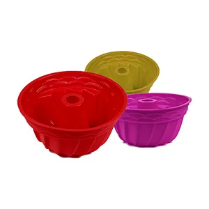 Novelty Colorful Eco-friendly Silicone Cake Mold Pumpkin Shaped Silicone Baking Mold