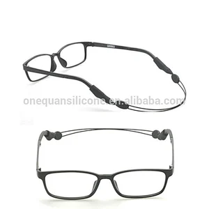 Adjustable fashion silicone eye glasses strap, sunglasses retainer, silicone glasses cord