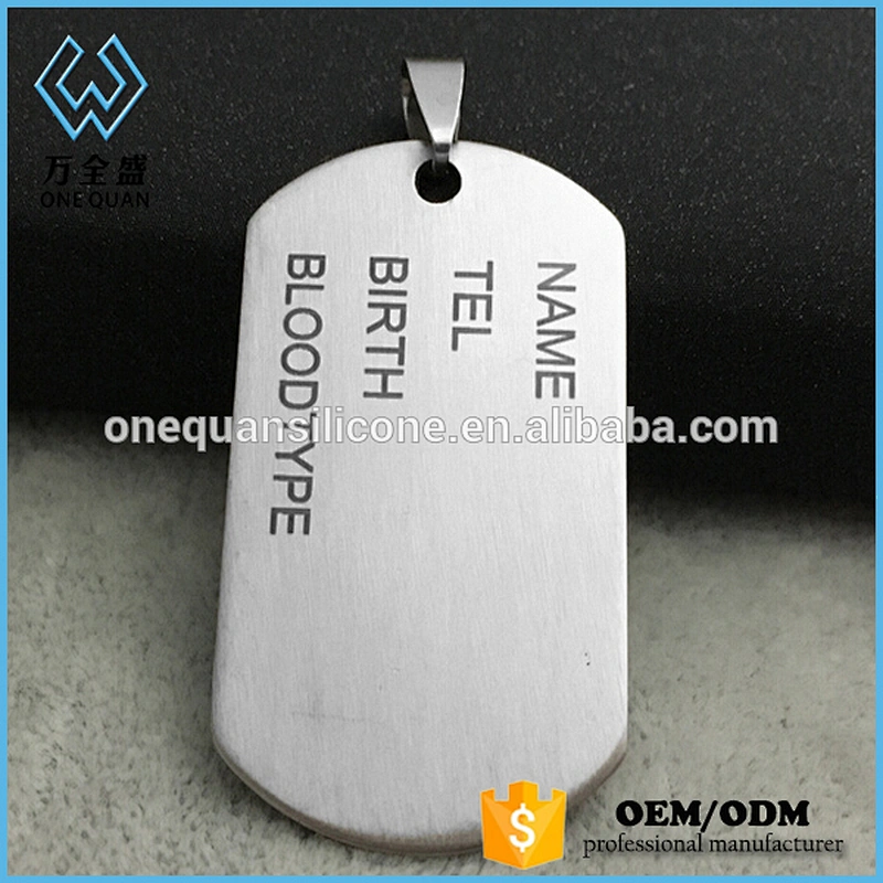 Cheap Wholesale Custom Logo Metal Nameplate / Stainless Steel Tag