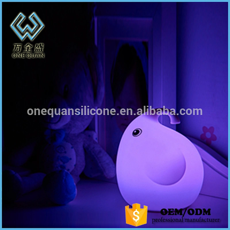 Most Popular Silica Gel Elephant Shape Silicone Animal Led Night Light For Kids Usb Charger